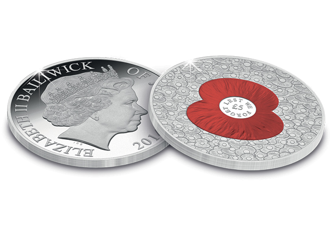 "100 Poppies" £5 Coin issued in support of The Royal British Legion