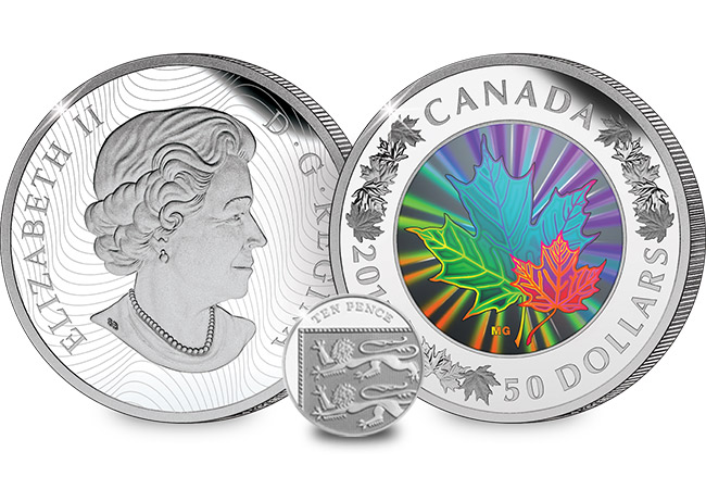 The 2015 5oz Silver Hologram Maple Leaf Coin