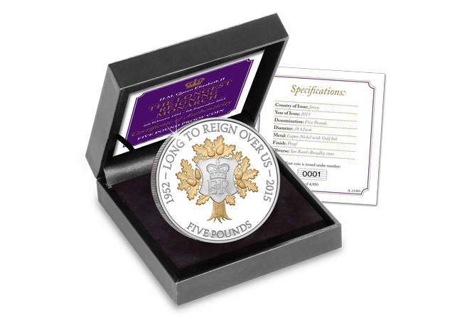 lrm cuni proof box - The Story Behind the new Longest Reigning Monarch £5 Coin