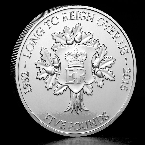 The Longest Reigning Monarch £5 Coin