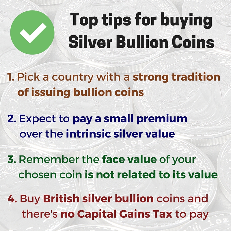 pick a country with a strong tradition of issuing bullion coinsexpect to pay a small premium over the intrinsic silver valueremember the face value of your chosen coin is pretty much irr - Your guide to buying a silver bullion coin