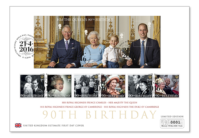 The Ultimate Queen's 90th Birthday First Day Cover