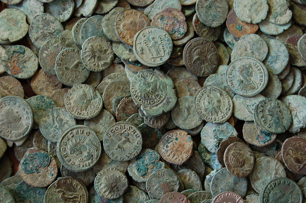The Frome Hoard of 52,503 Roman coins.