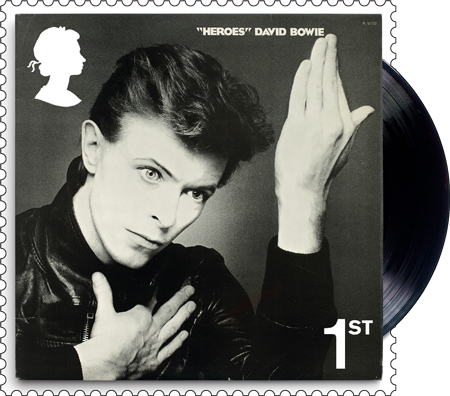david bowie heroes 1st class stamp