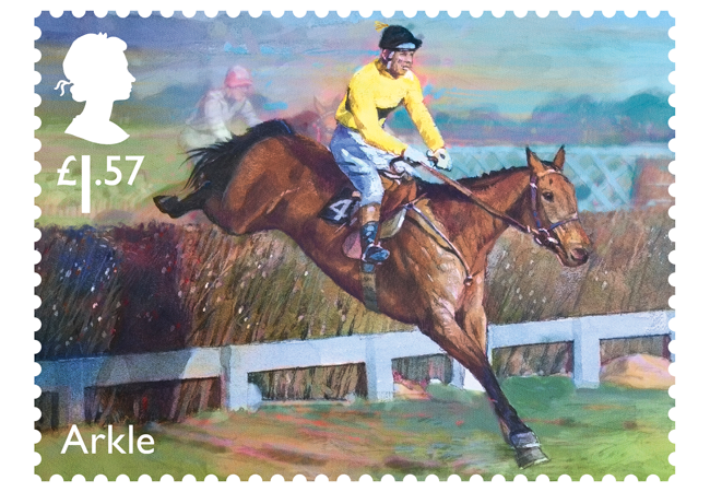 horse racing stamp arkle