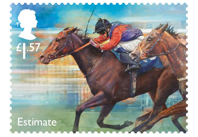 horse racing stamp estimate