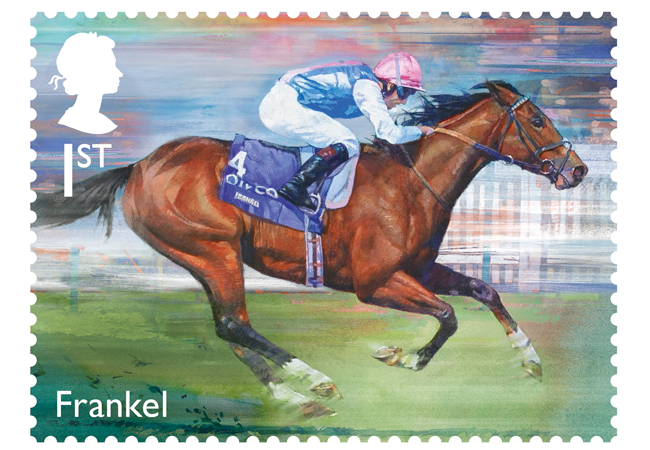 horse racing stamp frankel
