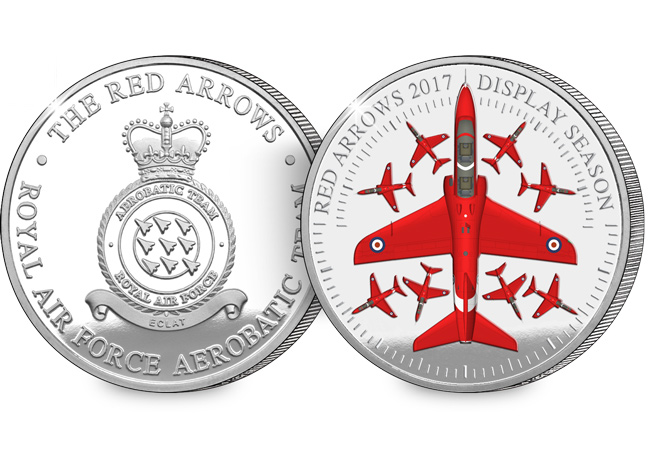 red arrows 2017 display season silver medal obverse and reverse - Is being a Red Arrow just like being in Top Gun? Red 9 reveals all...